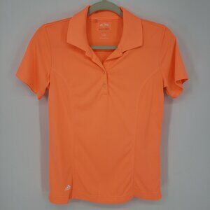 3/$25 Adidas Puremotion Golf Polo Shirt Top S Active Performance Neon Orange